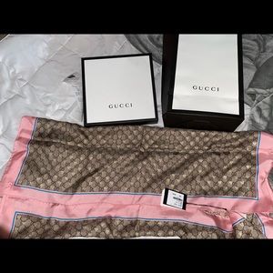 Gucci Bee Silk Scarf